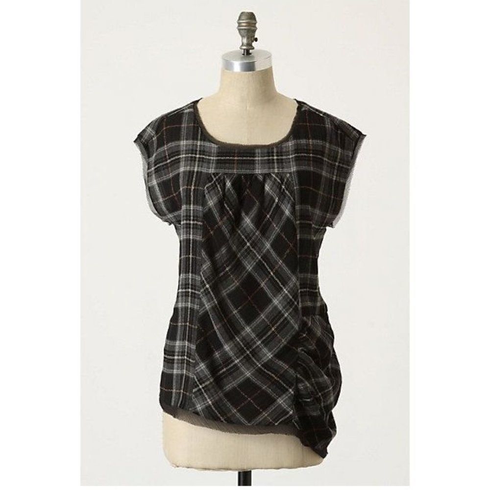Anthropologie Anna Sui 'Tartan Treasure' Top